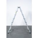 Zarges Aluminium-Stufen-Stehleiter beidseitig begehbar