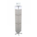 Schmuckständer eckig, 160 cm, Set Komplett bestückt