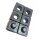 6er Set Stopfen / Endkappen 30x30 mm