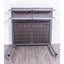 Rollregal mit brauner Holzzwischenwand Set1, 138 cm breit, Neuware