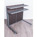 Rollregal mit brauner Holzzwischenwand Set1, 138 cm breit, Neuware