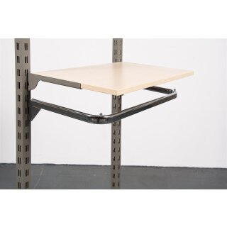 Holzfachboden mit Tragarmen weiß 62,5 cm x 40 cm