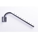 Wandhaken schräg, beweglich, 45 cm