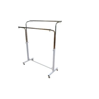 Rollständer 122 - 205 cm, höhenverstellbar, weiß