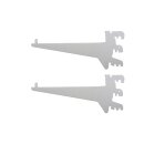 1 Paar Tragarme grau f. Holzböden, 3 cm Rastermaß