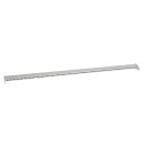 Trägerstange 125 cm, gelocht, grau pulverbeschichtet