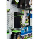 Warenpusher inkl. Feder, Haken (300 mm) und Lochwandadapter