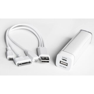 Powerbank mit 3in1-Kabel