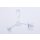 Wäschebügel mit Klammern transparent 27 cm