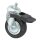 Set of 4 rubber rollers 2 with + 2 without brakes, 80 mm diameter