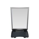 Kundenstopper, DIN A1, Wassertank, Rollbar, Grau