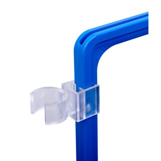 Rohrklammer für 20 mm Rohre, transparent, Kunststoff