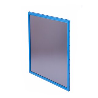 Fensterrahmensystem - Klapprahmen, 600 x 600 mm, blau