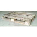 Einwegpalette 1200 x 800 mm, 7 Deckbretter, Gebrauchtware