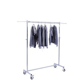 Rollständer, 120 cm breit, 125 - 200 cm höhenverstellbar, grau