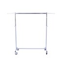 Rollständer, 120 cm breit, 125 - 200 cm höhenverstellbar, grau