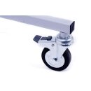 Rollständer, 120 cm breit, 125 - 200 cm höhenverstellbar, grau