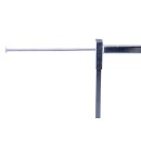 Rollständer, 120 cm breit, 125 - 200 cm höhenverstellbar, grau