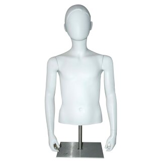 Kindertorso inkl. Standfuß; weiß; 65 cm hoch