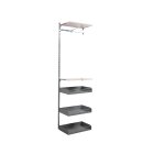 Rückwandsystem P2 Anbauelement 0,66 m Set 4, 50 cm tief