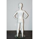 Kinder-Schaufensterpuppe inkl. Glasstandpaltte; weiß; H: 110 cm