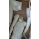 Schaufensterpuppe Junge H: 145 cm inkl. Glasstandplatte, grau