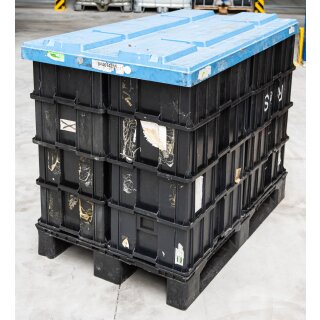 Kunststoffpalette 120x80x14,8 cm, schwarz