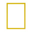Plakatrahmen DIN A5, Farbe: gelb, Einschub: schmalseitig