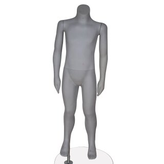 Schaufensterpuppe Kind Farbe grau H 100 cm inkl. Standplatte