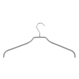 50er Set Metallbügel mit Gummibeschichtung, Grau, 43 cm