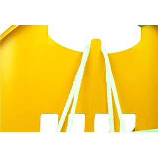 Einkaufskorb auf Rollen 45,5x86x48 cm (BxHxT), Farbe: gelb, 64 l