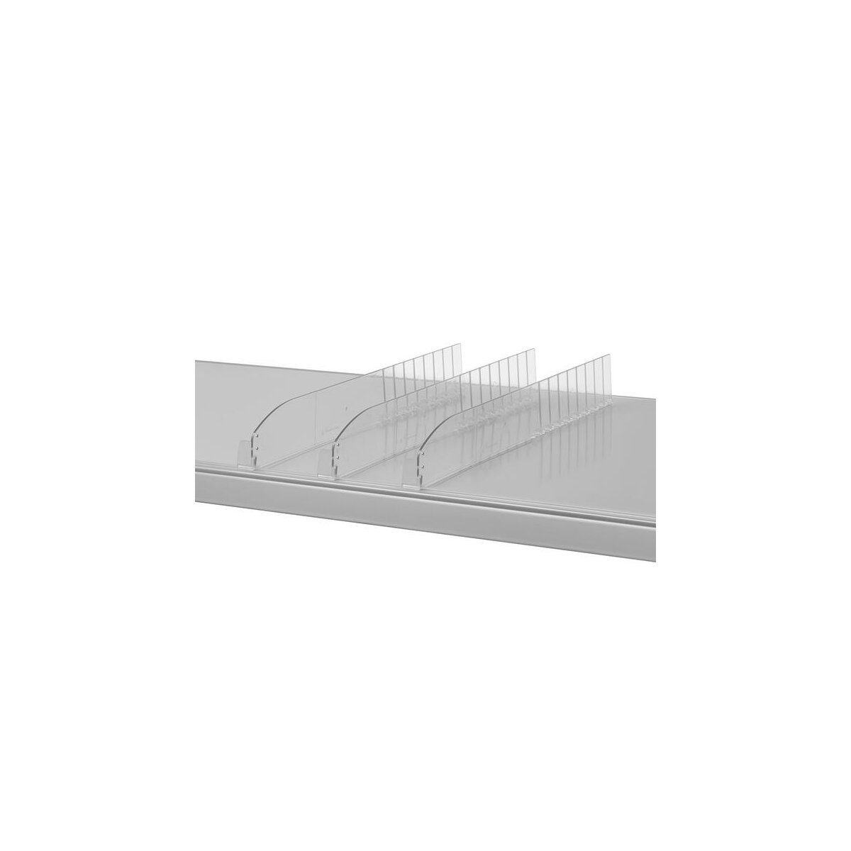 FZ412= 30 Fachteiler L28,5-48,5cm H 12cm Mit Warenstopper