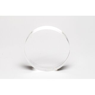 Kreiszuschnitt Ø 90 x 20 mm, Acrylglas