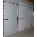 Rückwandsystem 3,7m mit geraden Abhängern (chrom)