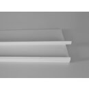 Scannerschiene / Preisschiene 100x7 cm (LxH), weiß/transparent