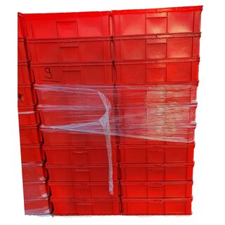 Eurobehälter EF 6180 60x40x18 cm, stapelbar, rot