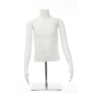 Kindertorso mit Armen, KG 140, weiß