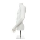 Herrentorso mit Armen, KG 48/50, weiß inkl. Standfuß