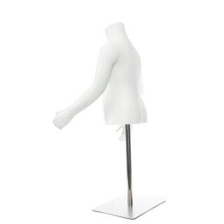 Kindertorso mit Armen, KG 116, wei inkl. Standfu