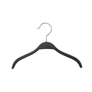 Schichtholzbügel mit Gummierung 26 cm, schwarz