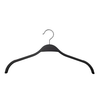 Schichtholzbügel mit Gummierung 42 cm, schwarz