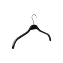 Schichtholzbügel mit Gummierung 42 cm, schwarz