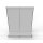 Wall shelf 240x200 cm (HxW), perforated metal back panel, gray