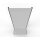 Wall shelf 300x100 cm (HxW), perforated sheet metal rear panel, grey