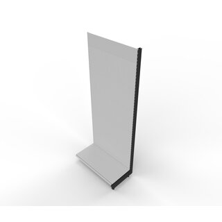 Add-on shelf Tego 240x100 cm (HxW), perforated rear panel, grey