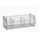Set of 4 stacking baskets on wheels 100x40x35 cm,...