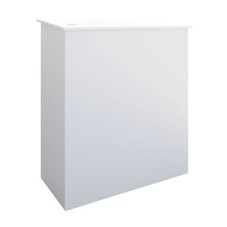 Sales counter 103.5x117.5x43.5cm (WxHxD) white/red