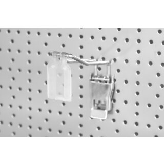 50er Set Lochwand-Doppelhaken 100 mm mit Klappverschluss