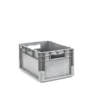 36er Set EuroBox ELB 4220 40x30x22 cm grau inkl. Transportroller 800x600 mm