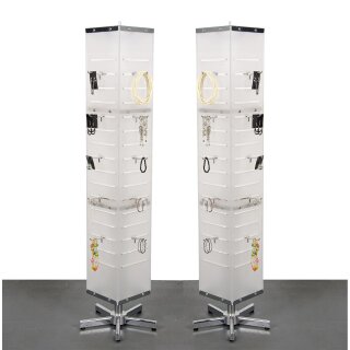 2er Set Schmuckständer eckig 160 cm  inkl 80 Haken